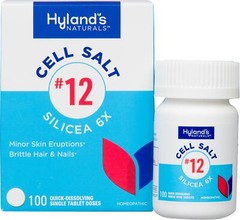Hyland’s Silicea 6X Tablets for Skin Eruptions Brittle Hair and Nails 100 Count