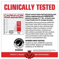CARNIVOR Beef Protein Isolate 4.19 Pound Muscle Building Supplement Chocolate…