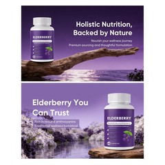 Advanced Elvera Elderberry Gut Support Complex – Organic Black Elderberry Soft C