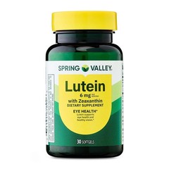 Spring Valley Lutein with Zeaxanthin Dietary Supplement 6 mg 30 Count