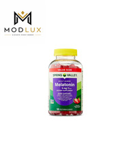 Spring Valley Non GMO Melatonin Gummies Strawberry 5 mg Sleep Support 180 Count