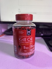 Antarctic Krill Oil Extra Strength 500 mg Omega-3 160 Softgels EXP 8/31/2026