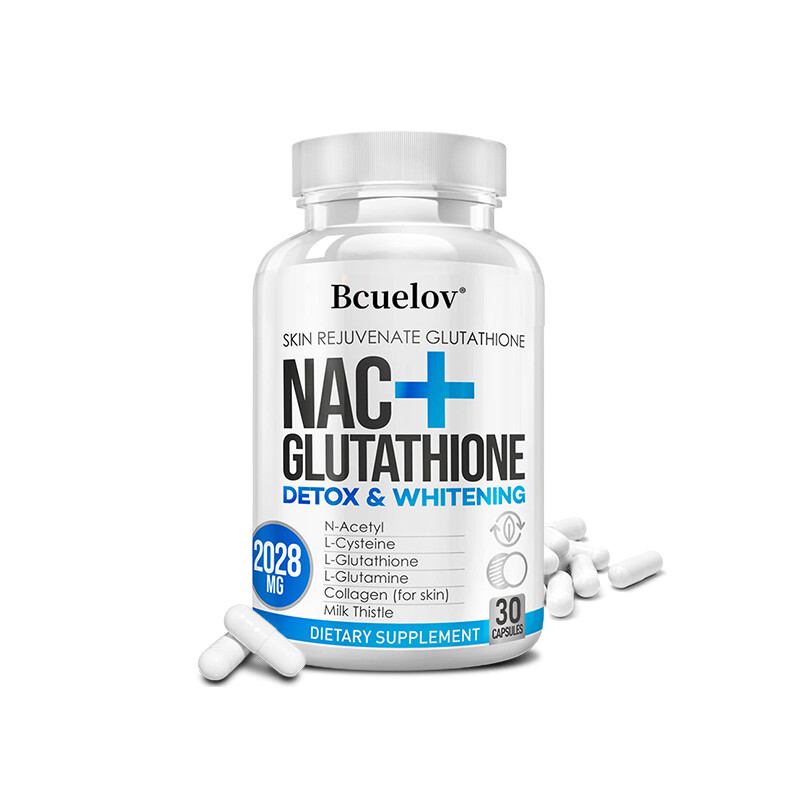 NAC Glutathione w Vitamin C Skin Whitening Bleaching Anti-Agin&Dark Spot Remover
