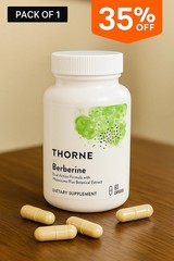 Thorne Berberine 1000mg 60 Caps Glucose Heart Metabolism Support Supplement New