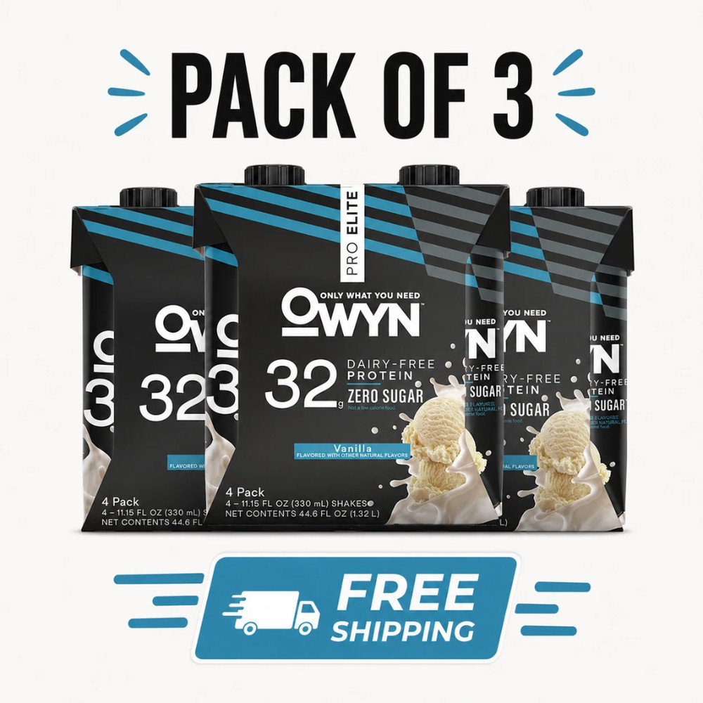 OWYN Vegan Protein Shake Vanilla 32g High Protein 12 Pack Ready to Drink
