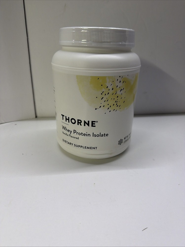 THORNE Whey Protein Isolate – Vanilla – 30 Scoops – EXP 01/2027
