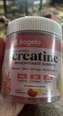 Creatine for Women 120Ct SugarFree Creatine Monohydrate Gummies Strawberry Lemon