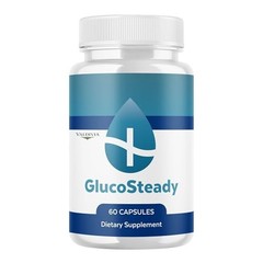 GlucoSteady Blood Sugar Support Supplement Capsules Glucose Balance 1 Pack 60Ct