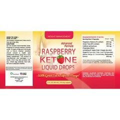 Raspberry Ketone Weight Loss Liquid Drops L-Glutamine Supplement Muscle Growth