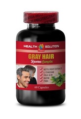 GRAY HAIR REVERSE ADVANCED COMPLEX – Paba vitamin, biotin – 1 Bottle 60 Caps