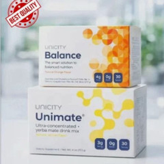 Combo-Unicity Unimate LEMON and Unicity Balance Natural Orange Flavor pack of 2