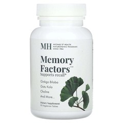 Michael’s Health Naturopathic, Memory Factors, 60 Vege Tablets, Newest Exp.