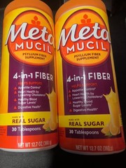 (2) Metamucil 4 in 1 Fiber Supplement Orange Flavor 12.7oz – Exp:01/28