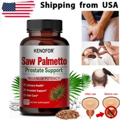 Saw Palmetto Extract 4650 Mg | 120 Capsules | Prostate Supplement | By KENOFOR