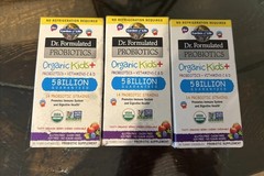 Garden of Life Probiotics Organic Kids+ Gummy Berry Cherry 30 Count Lot of 3
