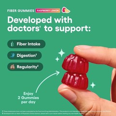 Physician’s Choice Fiber Gummies for Digestive Health Regularity & 60 Gummies
