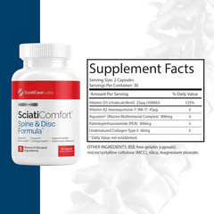 1-3X Spine & Nerve Health Formula: SciatiEase with Aquamin & Collagen – 30 Day