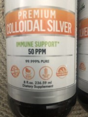 STAY NUTRITION /Premium Colloidal Silver/ Immune Support / 50 PPM /8 Fl. Oz./2pk