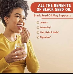 eshfield Cold Pressed Black Seed Oil 500mg 60 Softgels 2% Thymoquinone