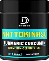4-In-1 Nattokinase 2000 Fu, Turmeric, Bromelain, Serrapeptase – Body Balance, Ci
