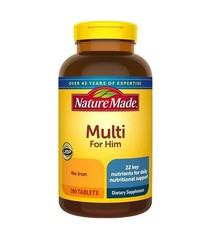 Nature Made Multivitamin for Him – 300 Tablets NO IRON! EXP 9/ 2026+