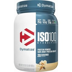 Dymatize ISO100 Hydrolyzed Whey Isolate Powder Vanilla 21.2 oz