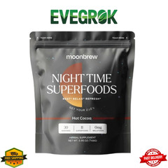 MoonBrew Magnesium Hot Cocoa Sleep Aid | Melatonin Free Keto Vegan 30 Servings