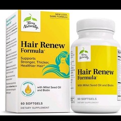 Terry Naturally Hair Renew Formula, Hair Growth Support Supplement, 60 Softgels