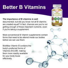Vitamin B Complex,Vitamins B1,B2,B3,B5,B6,B8,B12,Energy, Metabolism Aid 10-120PC