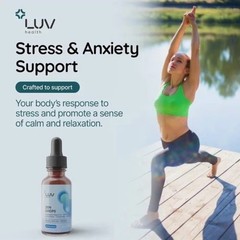 (2-Pack) LUV Zen Drops Stress Support – Magnesium Glycinate and Lemon Balm [USA]