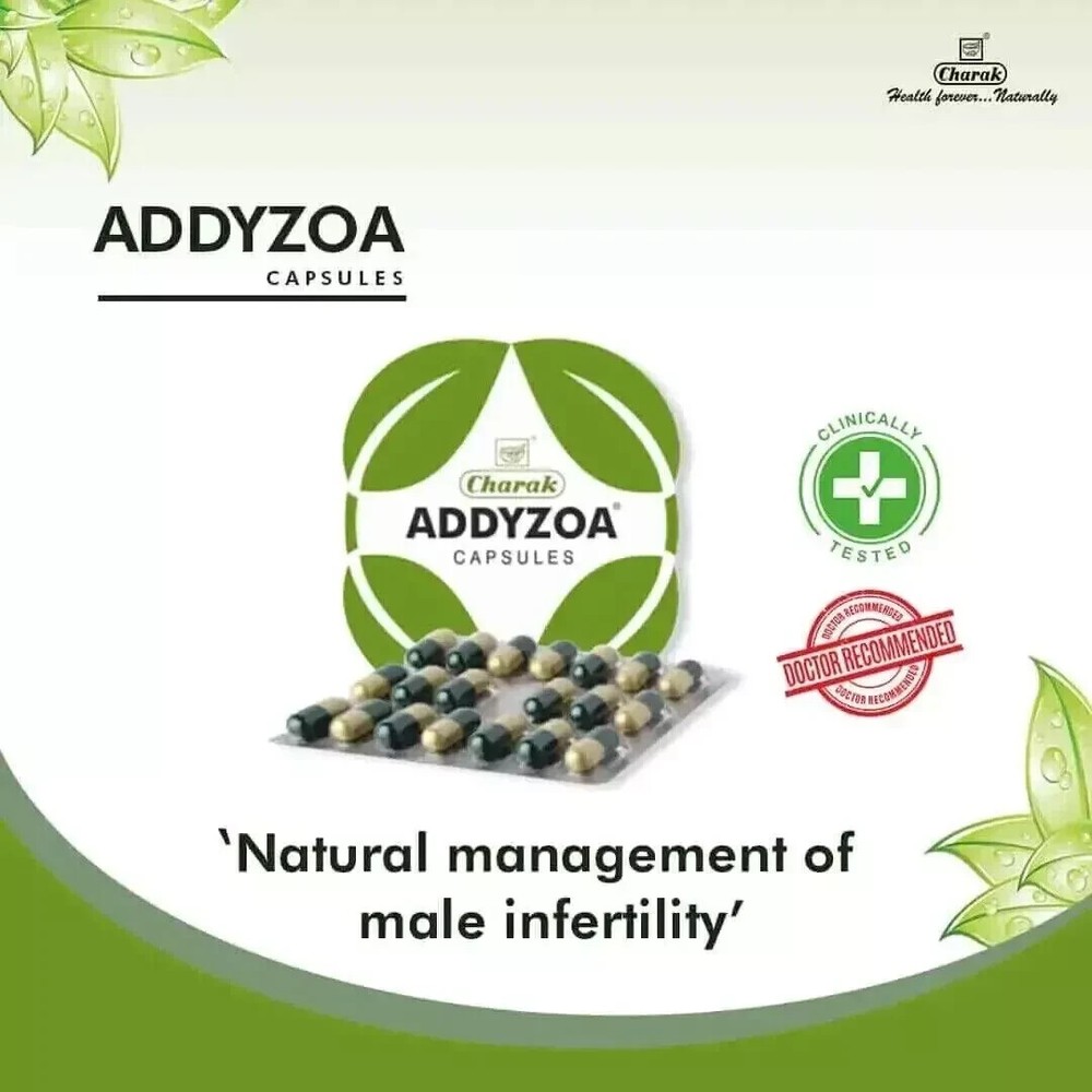 Charak Addyzoa 100 Caps For Men’s Health Exp March 2028