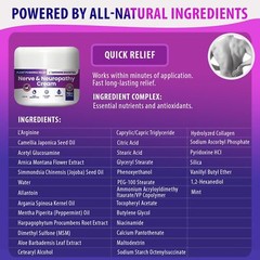 Nerve and Neuropathy Cream – Plant Powered Relief for Foot Hands Legs Toes In…