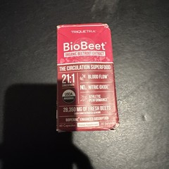 BioBeet® Max Strength Beet Root Capsules 21:1 Concentrate Each Serving Exp 06/27
