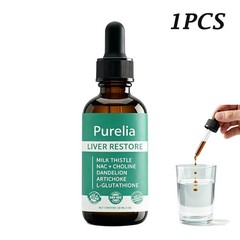 Purelia Liver Restore, Complete Liver Support Supplement with Milk Thistle, Dand