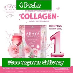 4 X Araya Collagen Plus Ceramide Dietary Supplement 15 Sachets