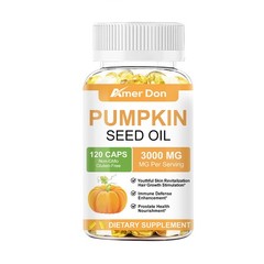 Pumpkin Seed Oil with Saw Palmetto Capsules Hair Care Hair Loss | 120 Softgels