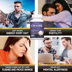 Oyster Extract Powder 1000mg Libido Supplement – 30 to 120 Capsules