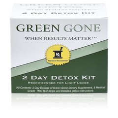 Green Gone Detox 2 Day Kit 24 Capsules EXP 01/26 Comes with 5 Test strips