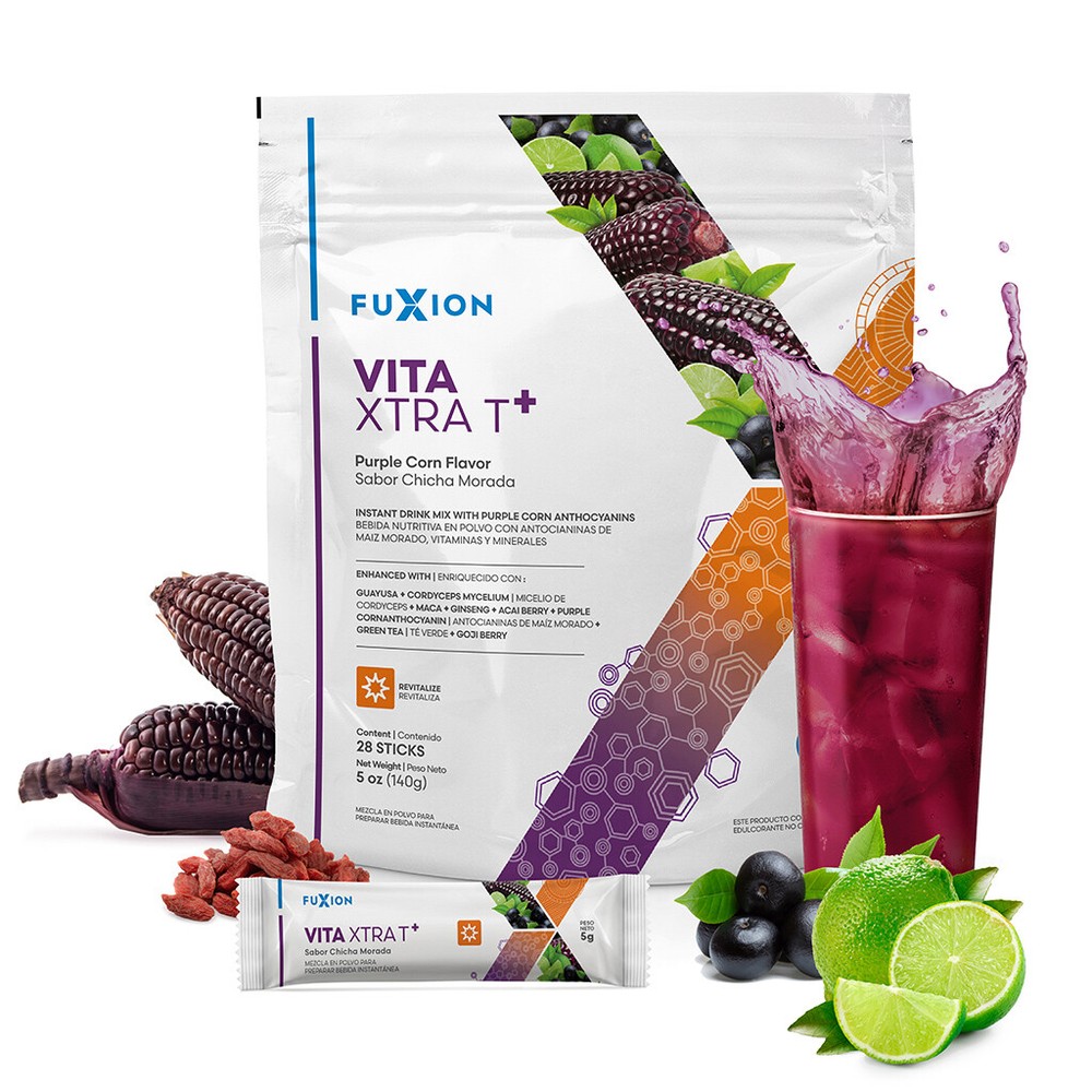 NEW-FUXION VITA XTRA T-LIVE EVERY DAY WITH THE ENERGY OF THE FIRST-FREE SHIPPING