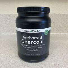 Virgin Activated Charcoal Powder, Hardwood Derived, Food Grade, 16 Oz Exp 5/27