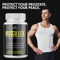 Muscu Lex – Prostate Support- 5 Bottles- 300 Capsules