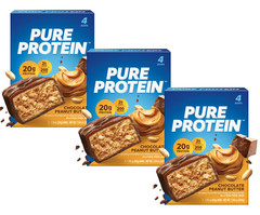 Pure Protein Bar, Chocolate Peanut Butter, Protein, Gluten Free, 1.76 oz, 12 Ct