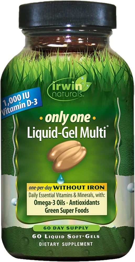Irwin Naturals Only One Liquid-Gel Multi WITHOUT IRON 60 Softgel