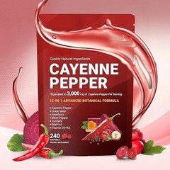 Cayenne Pepper Softgel Support Leg Vein Heart Blood Vessel Health Vitamin D3+K2,