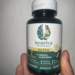 Neuriva Ultra Brain Health Memory Focus Mental Alertness 60 Caps exp 9/27