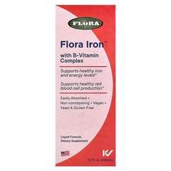 2 X Flora, Iron with B-Vitamin Complex, 7.7 fl oz (228 ml)