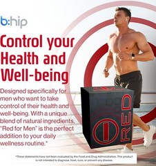 BHIP Red for Men Hormonal Health, Supports Energy, Heart Health, Vitality