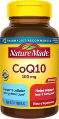 Nature Made CoQ10 100mg Dietary Supplement 120 Softgels – EXP 04/2027 or better