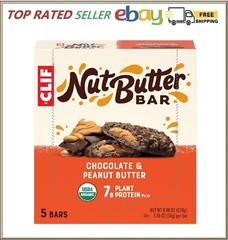CLIF Nut Butter Bar Chocolate Peanut Butter Filled Energy Bars 1.76 oz. 5 Pack