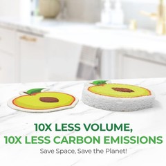 AIRNEX Pack of 12 Biodegradable Cellulose Compressed Sponges with Pack of 12 …